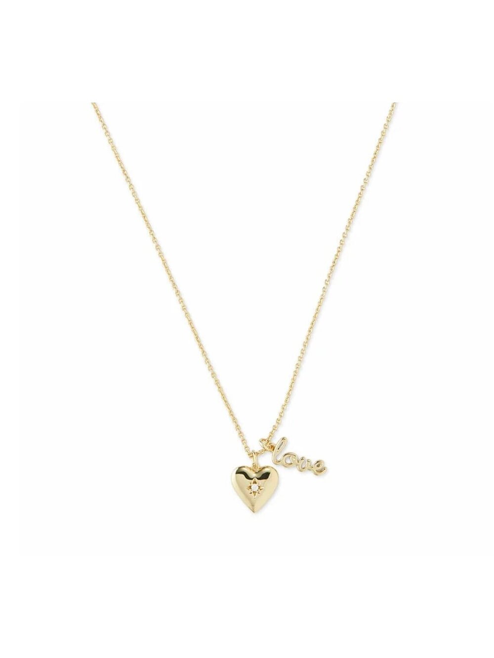 New - The Sophie Harper Heart & Love Pendant Necklace - Gold - Beautifully Made